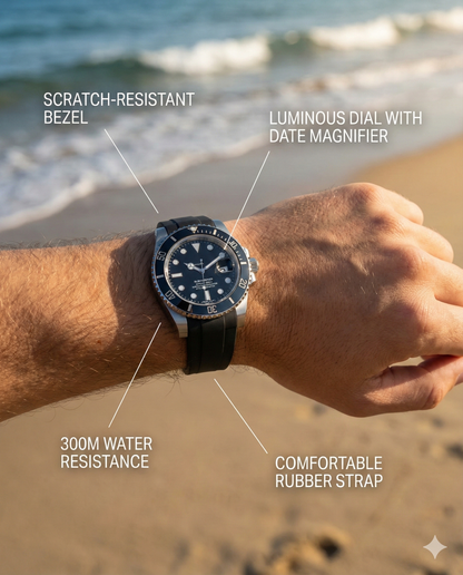 Rolex Yacht Master – Rubber Strap (Premium Design)